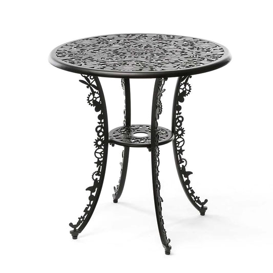 Industry Aluminum Round Table - Black