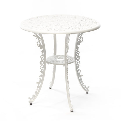 Industry Aluminum Round Table - White
