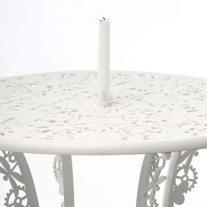 Industry Aluminum Round Table - White
