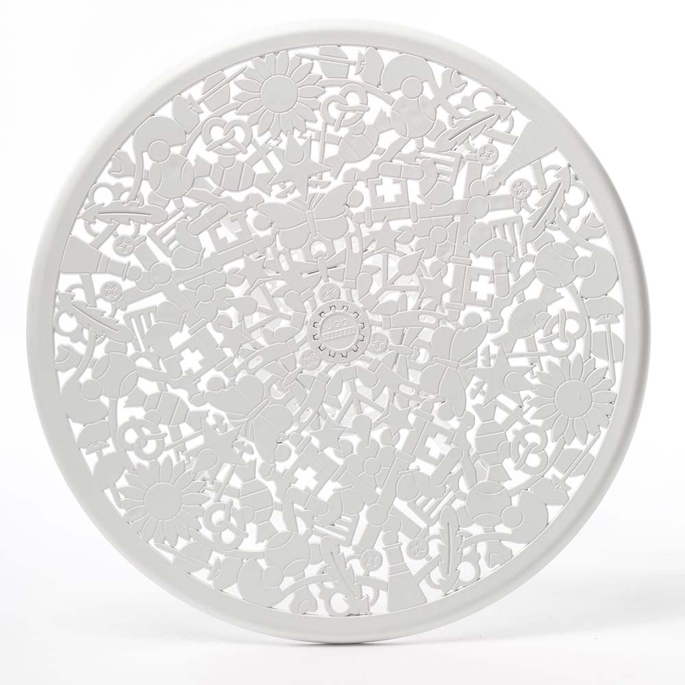 Industry Aluminum Round Table - White