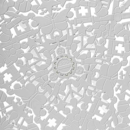 Industry Aluminum Round Table - White