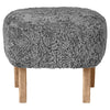 Anthracite Sheepskin, Natural Oak