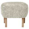Green Tea Sheepskin, Natural Oak