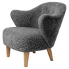 Anthracite Sheepskin, Natural Oak