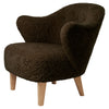 Espresso Sheepskin, Natural Oak