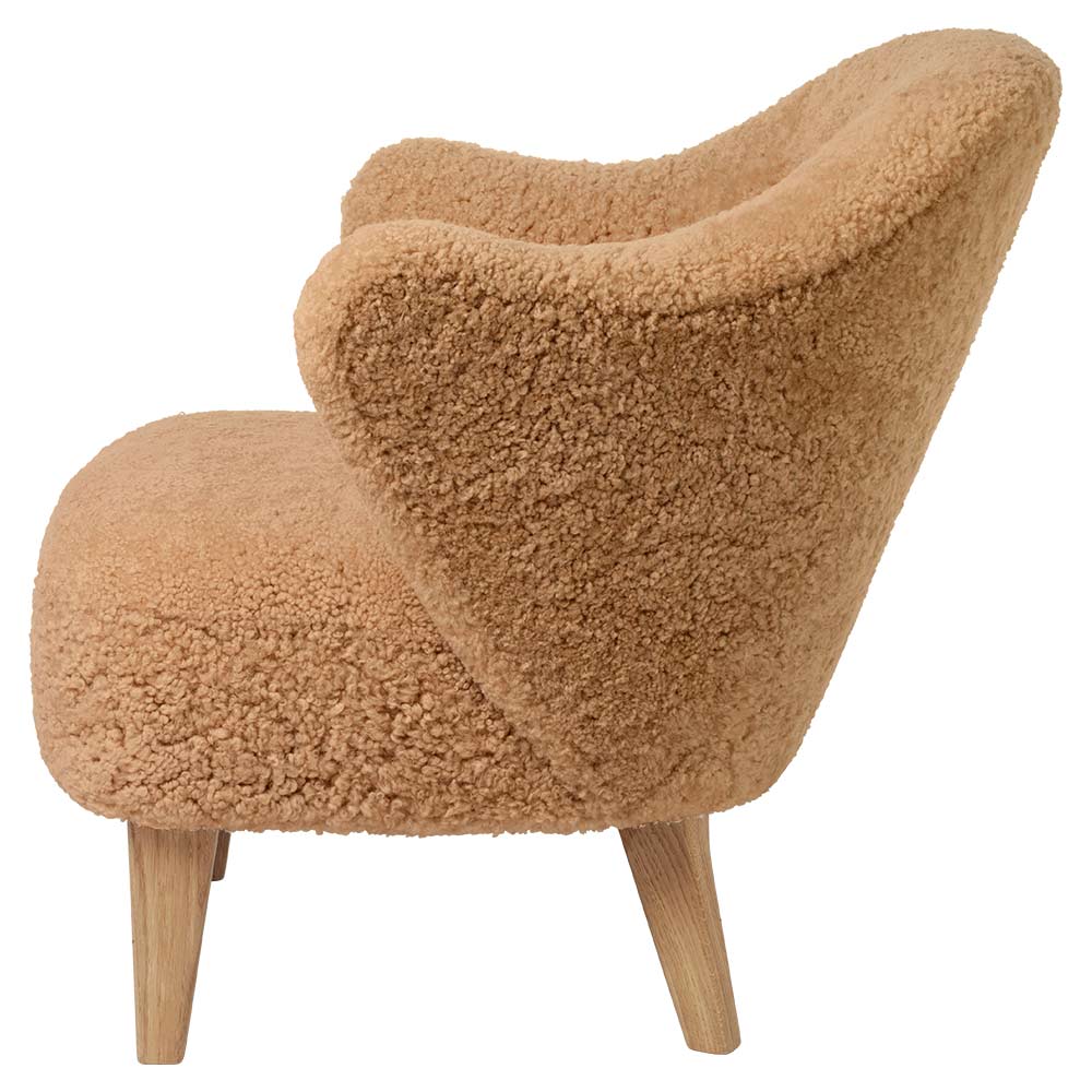 Ingeborg Lounge Chair - Honey Sheepskin, Natural Oak
