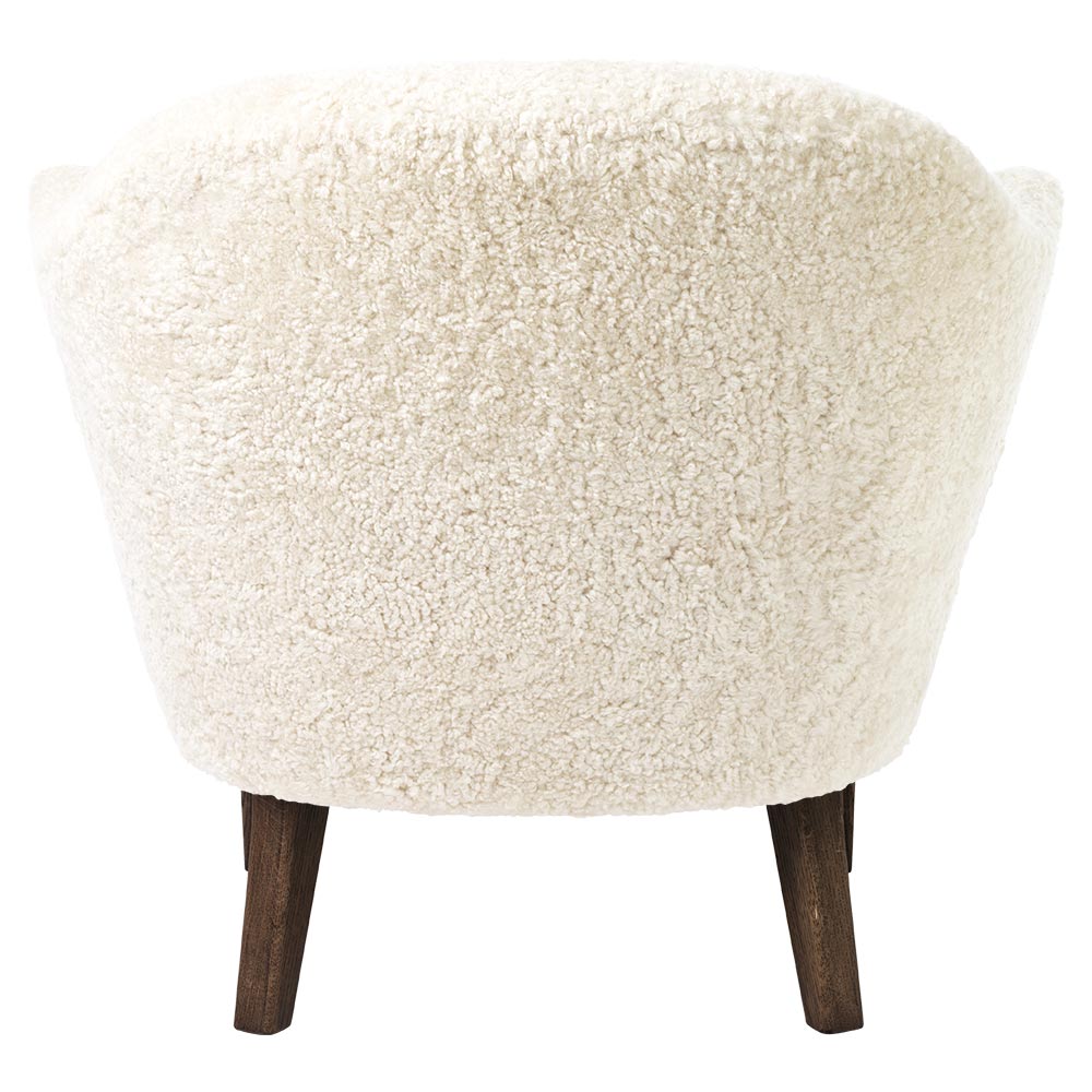 Ingeborg Lounge Chair - Off White Sheepskin, Smoked Oak