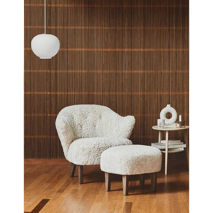 Ingeborg Lounge Chair - Sahara Sheepskin, Smoked Oak