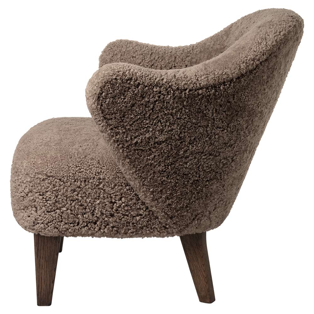Ingeborg Lounge Chair - Sahara Sheepskin, Smoked Oak