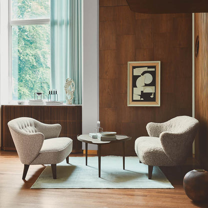 Ingeborg Lounge Chair - Sahara Sheepskin, Smoked Oak