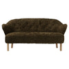 Espresso Sheepskin, Natural Oak