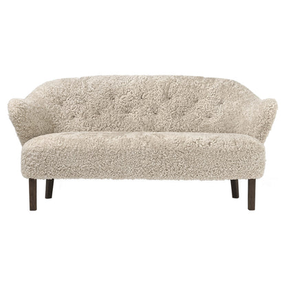 Ingeborg Sofa - Moonlight Sheepskin, Smoked Oak