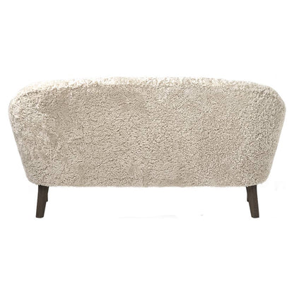 Ingeborg Sofa - Moonlight Sheepskin, Smoked Oak