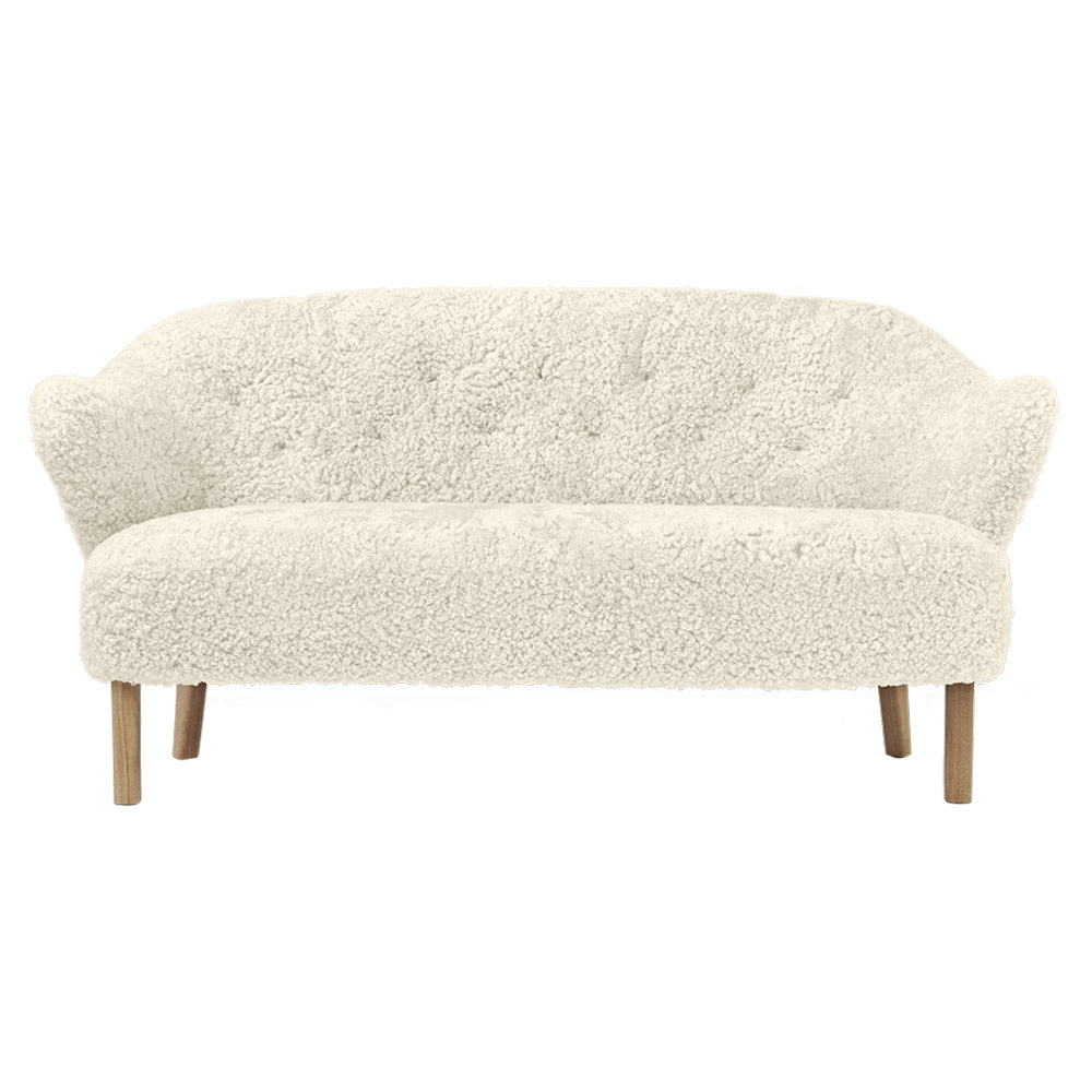 Ingeborg Sofa - Off White Sheepskin, Natural Oak