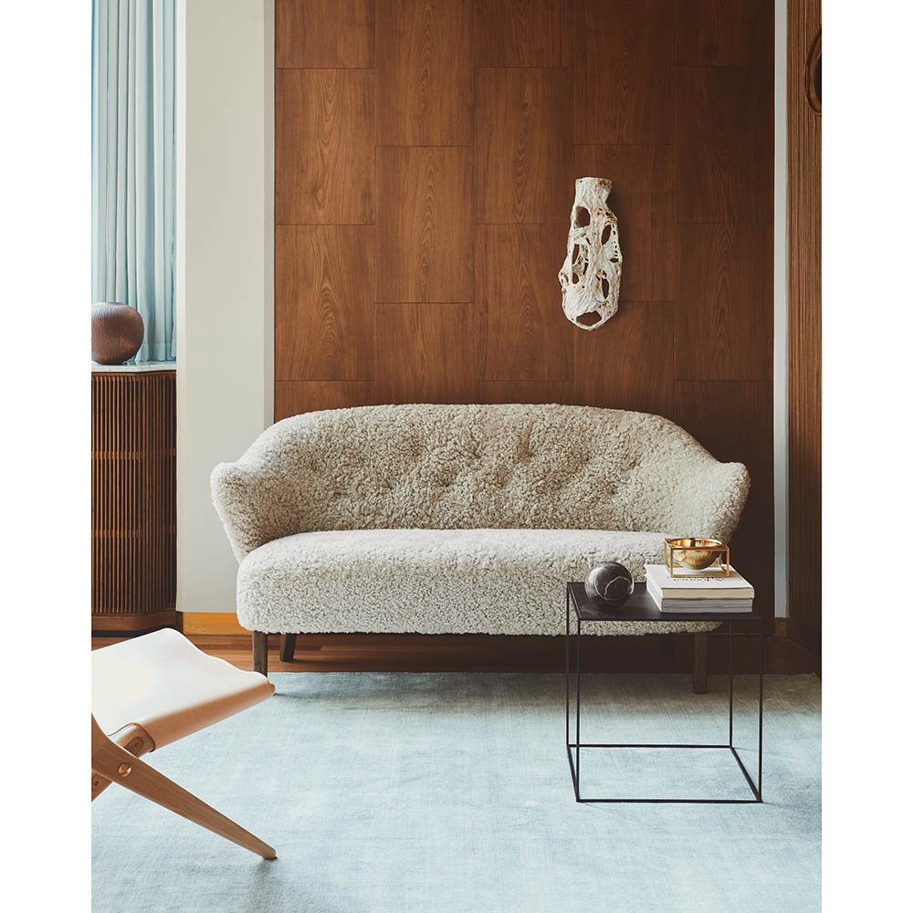 Ingeborg Sofa - Off White Sheepskin, Natural Oak