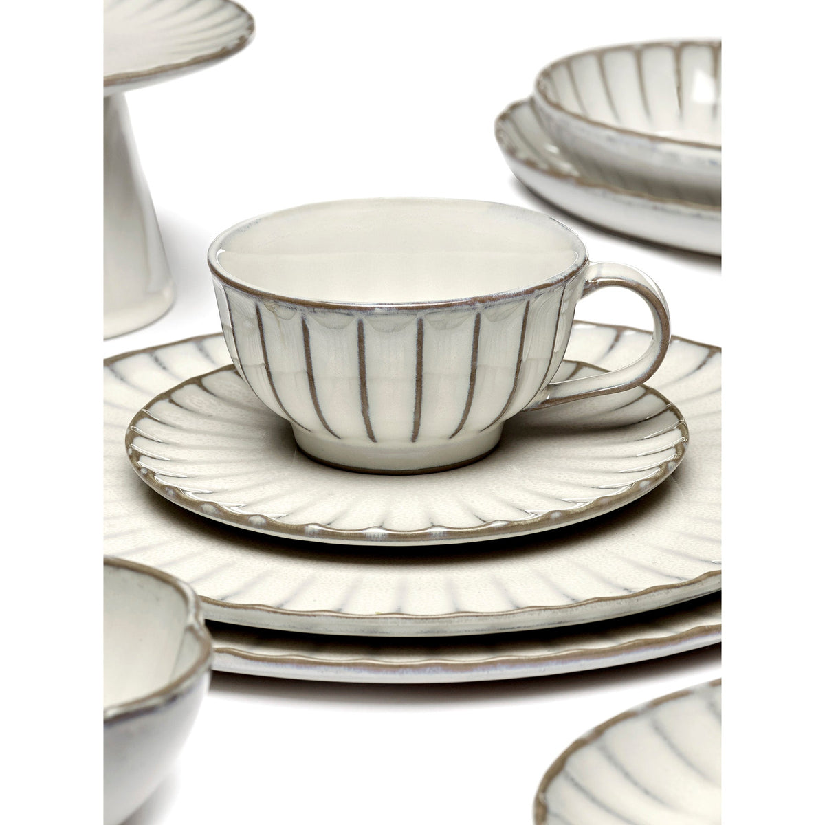 Inku White Cappuccino Cup Set of 4