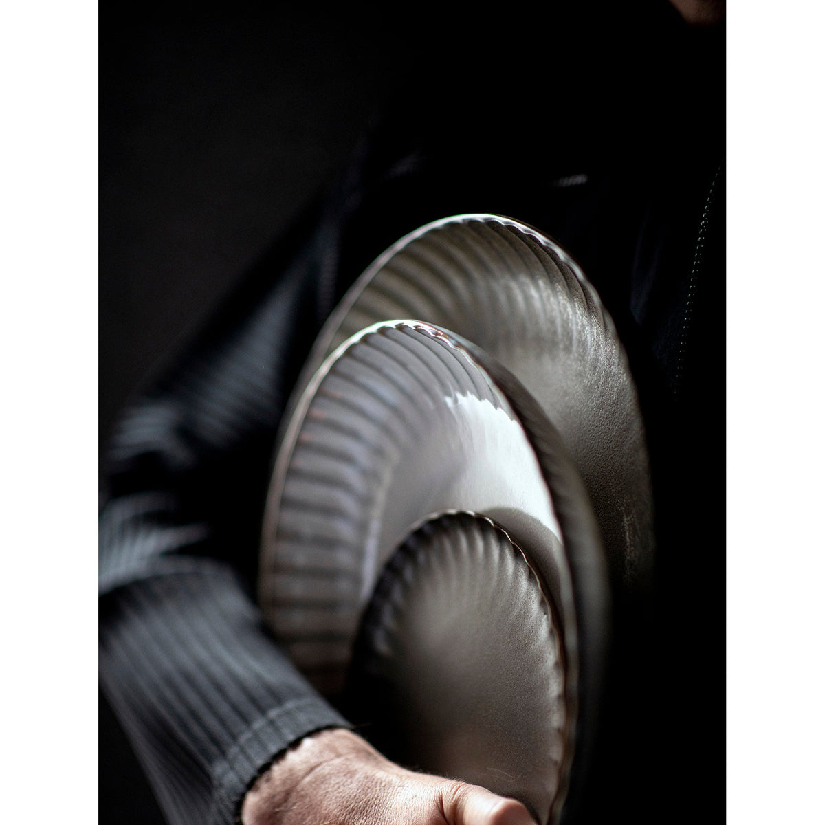 Inku White High Plate Set of 2 - Large
