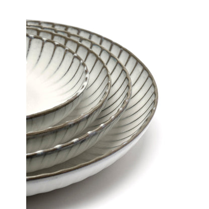 Inku White High Plate Set of 2 - Small