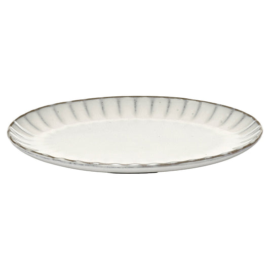 Inku White Oval Plate Set of 2 - Small