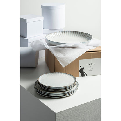 Inku White Plate Set of 4 - Large