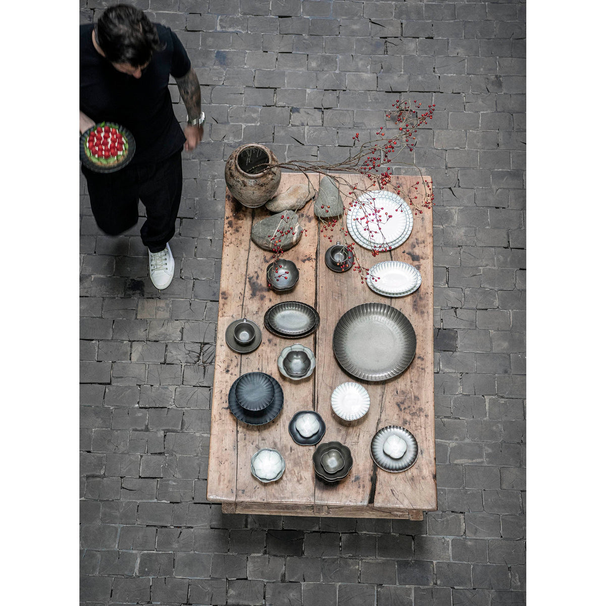 Inku White Plate Set of 4 - Large