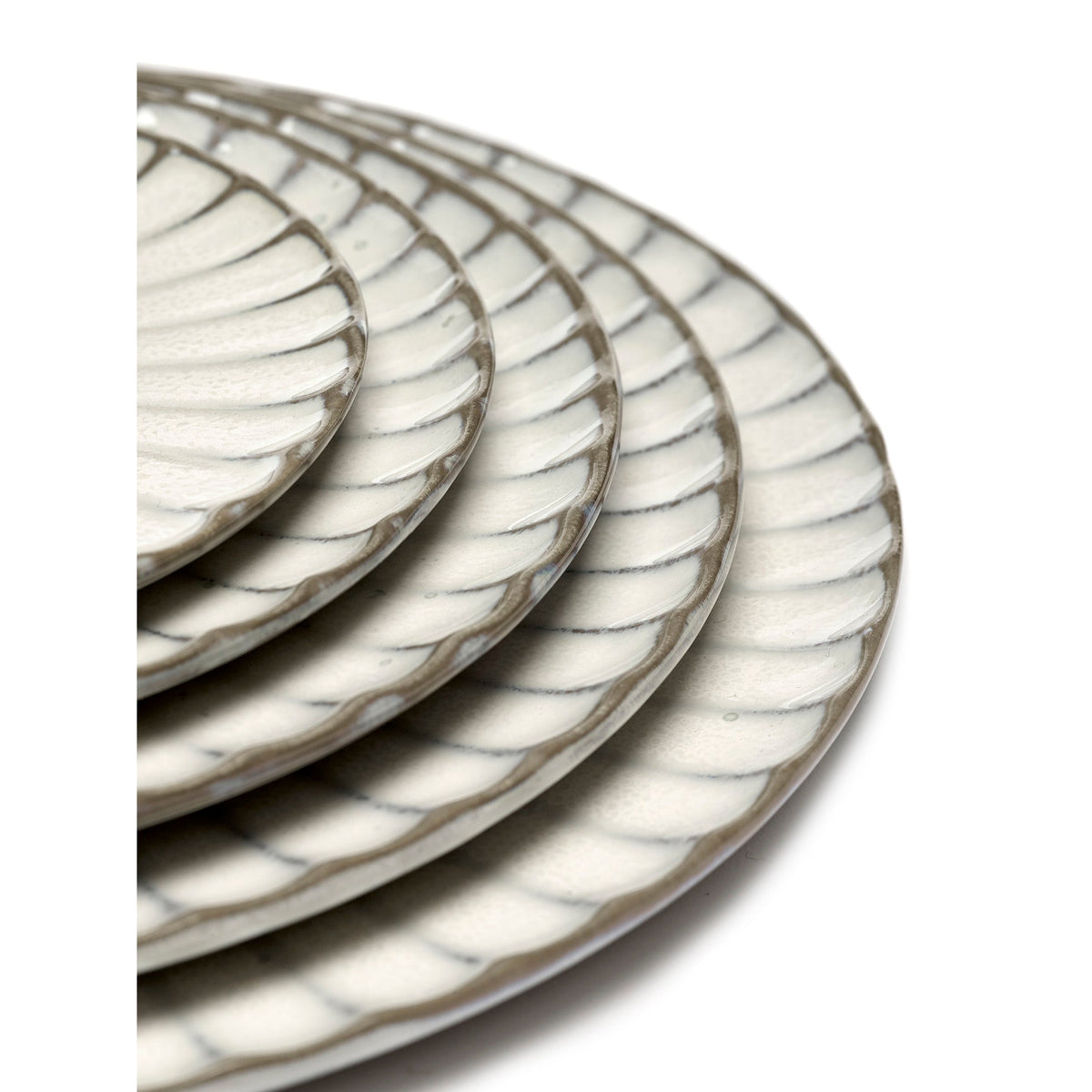 Inku White Plate Set of 4 - Medium