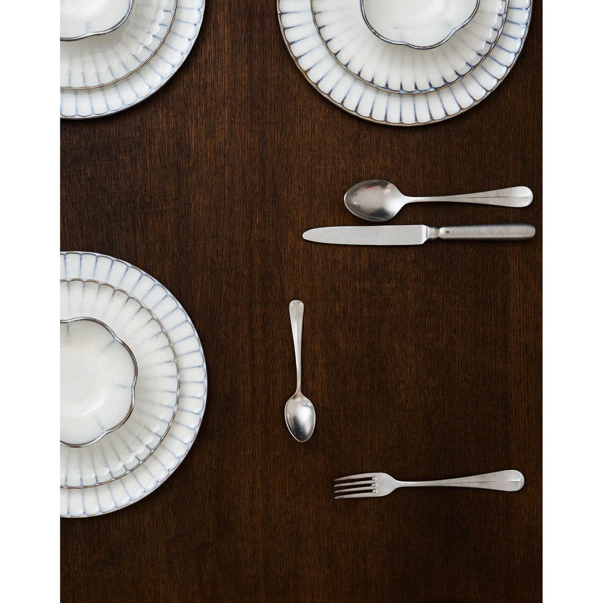 Inku White Plate Set of 4 - Medium