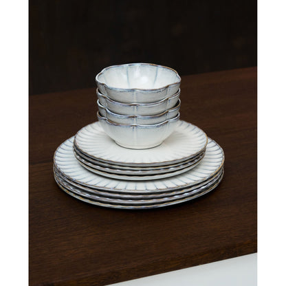 Inku White Plate Set of 4 - Medium