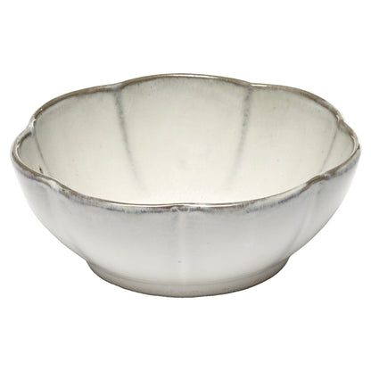 Inku White Ribbed Bowl Set of 4 - Large