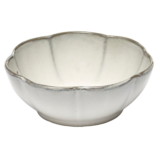 Inku White Ribbed Bowl Set of 4 - Large