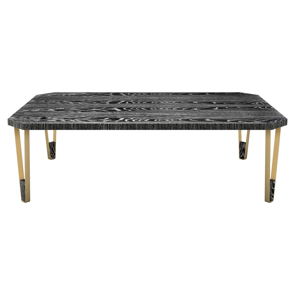 Ionic Rectangular Coffee Table - Ebony Limed Oak