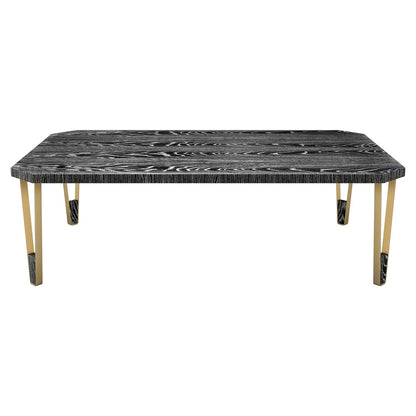 Ionic Rectangular Coffee Table - Ebony Limed Oak