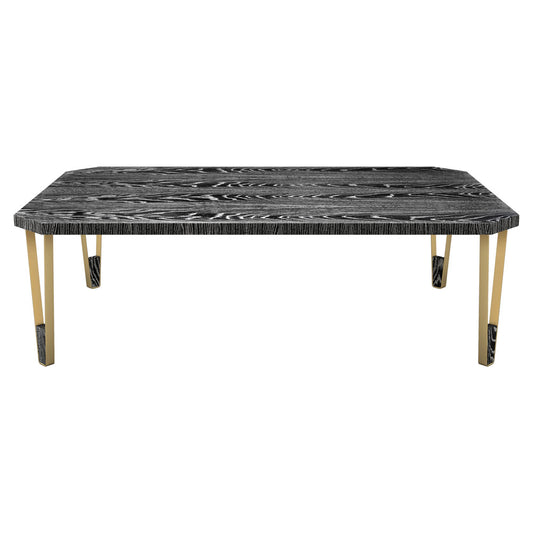 Ionic Rectangular Coffee Table - Ebony Limed Oak