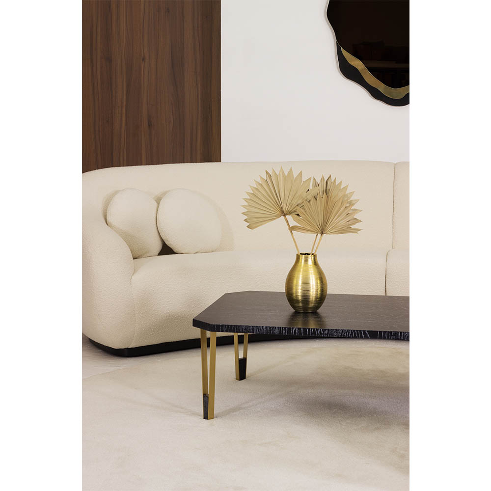 Ionic Rectangular Coffee Table - Ebony Limed Oak