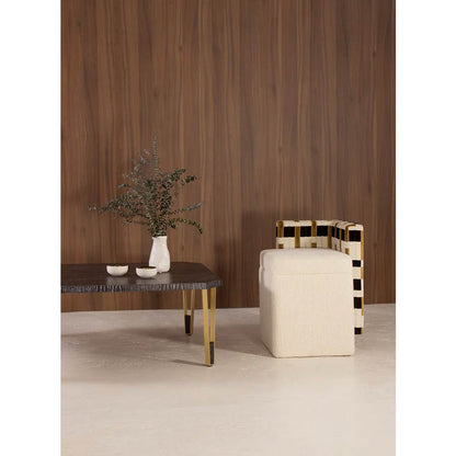 Ionic Rectangular Coffee Table - Ebony Limed Oak