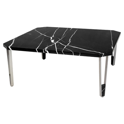 Ionic Square Coffee Table - Nero Marquina Marble