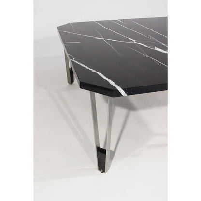 Ionic Square Coffee Table - Nero Marquina Marble