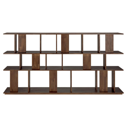 Irregular Rack 88.5"W - Brown Teak
