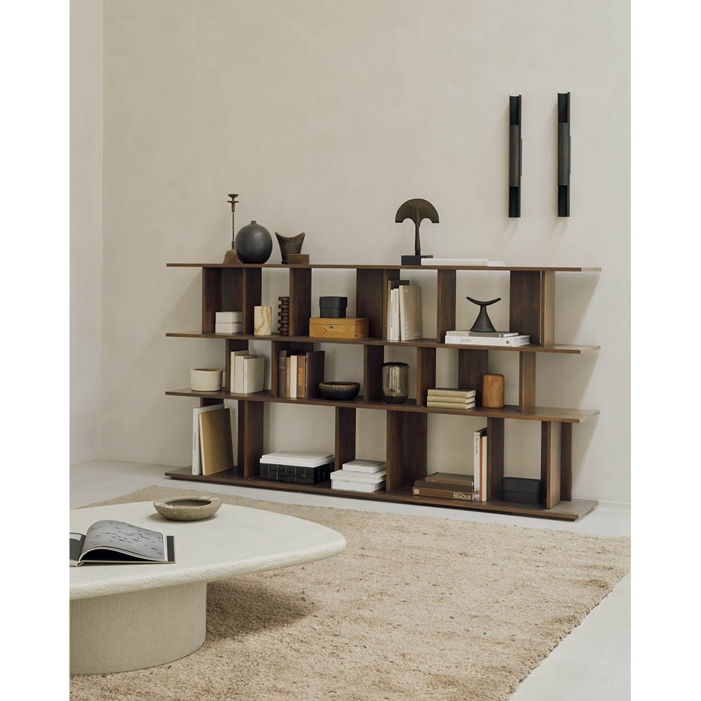 Irregular Rack 88.5"W - Brown Teak