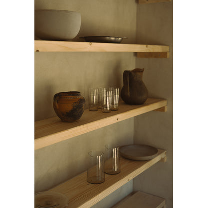 Isle Glass Set of Two- Light Smoke