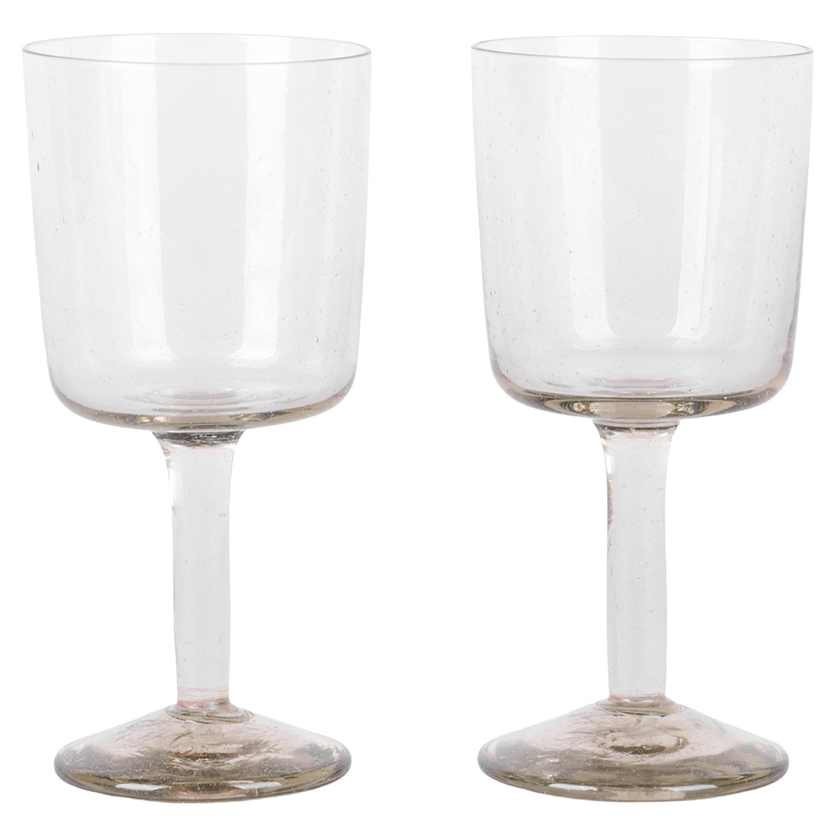 Isle Stem Glass Set of Two - Light Smoke