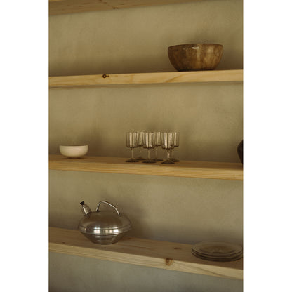 Isle Stem Glass Set of Two - Light Smoke