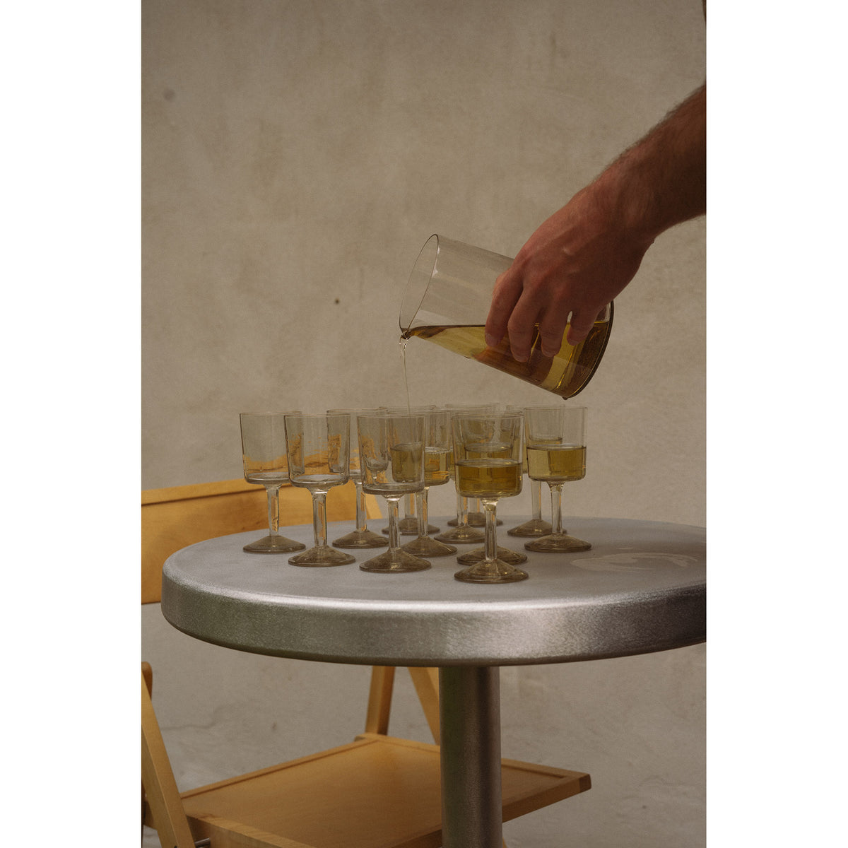 Isle Stem Glass Set of Two - Light Smoke
