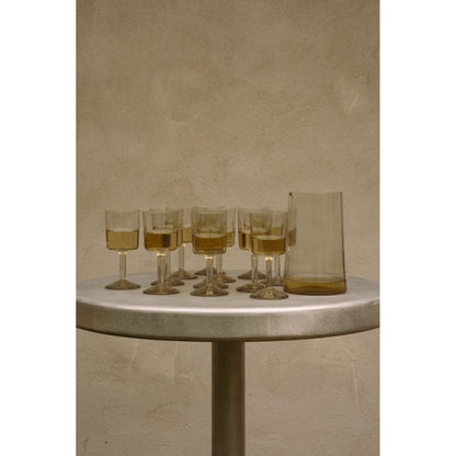 Isle Stem Glass Set of Two - Light Smoke