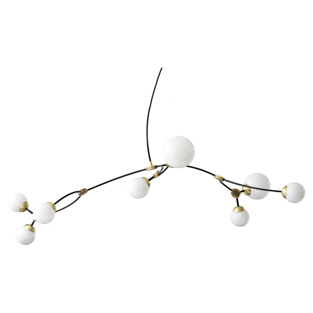 Ivy 8 Pendant - Bronze, Satin Brass