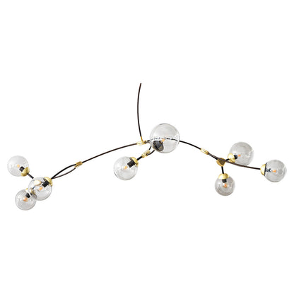 Ivy 8 Pendant - Bronze, Satin Brass