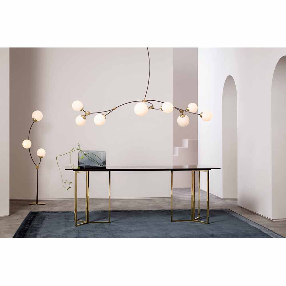 Ivy 8 Pendant - Bronze, Satin Brass