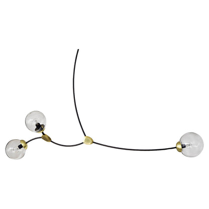 Ivy Horizontal 3 Pendant - Bronze, Satin Brass