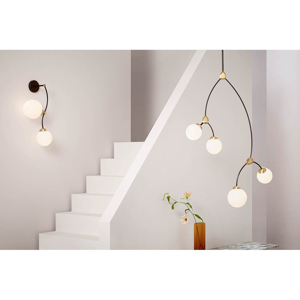 Ivy Vertical 4 Pendant - Bronze, Satin Brass