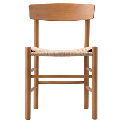 J39 Dining Chair - Beech Vintage Lacquer, Natural Paper Cord Seat